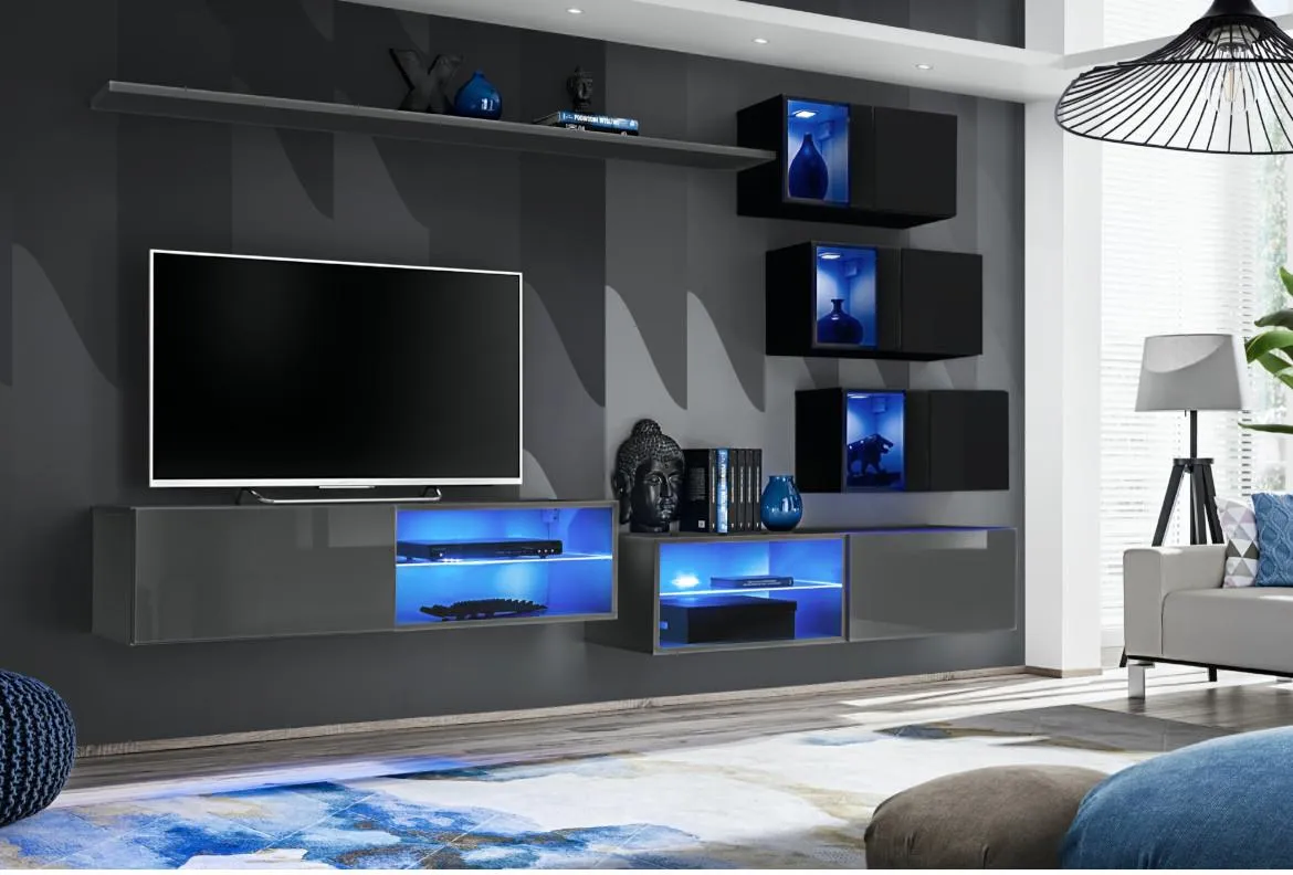 Switch Xxiv regal 240x40x160 grafit/crna