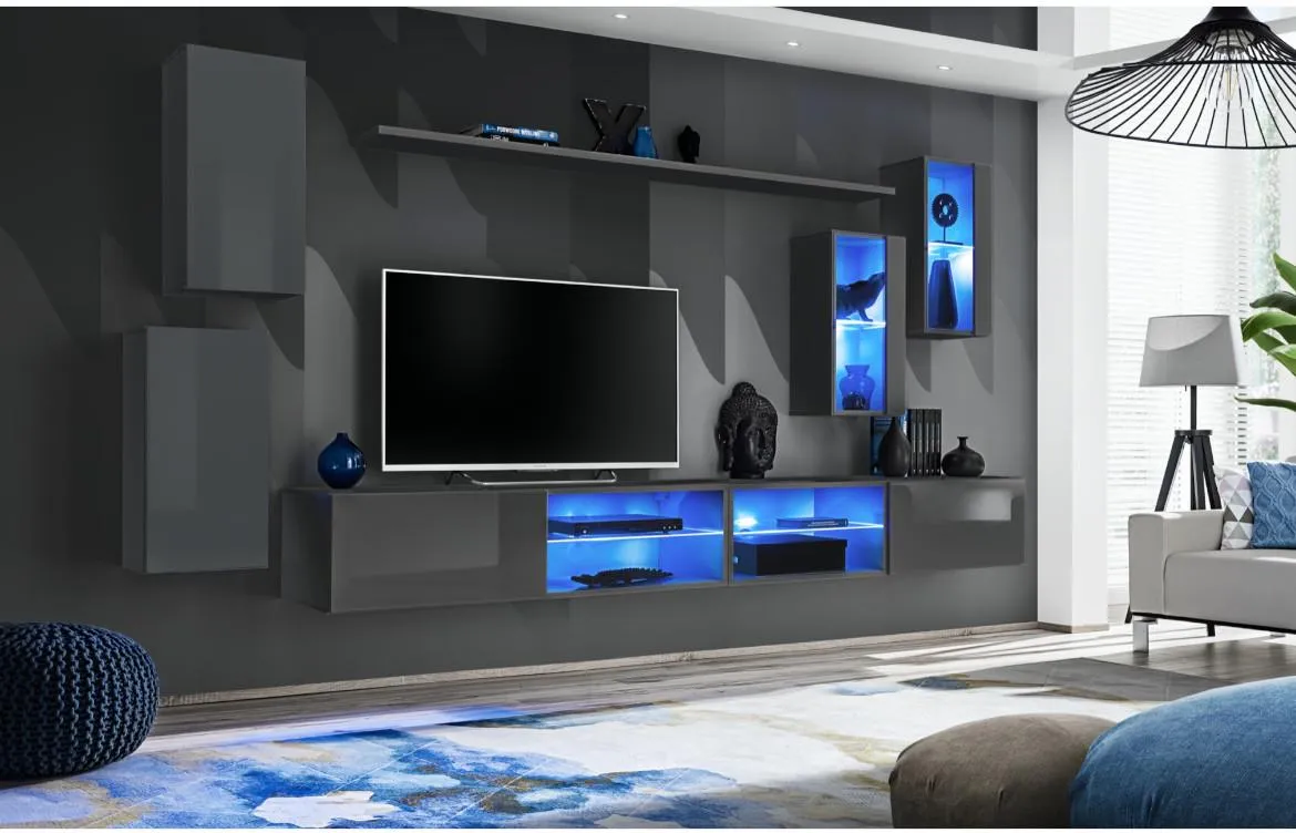 Switch Xxv regal 270x40x160 cm siva visoki sjaj