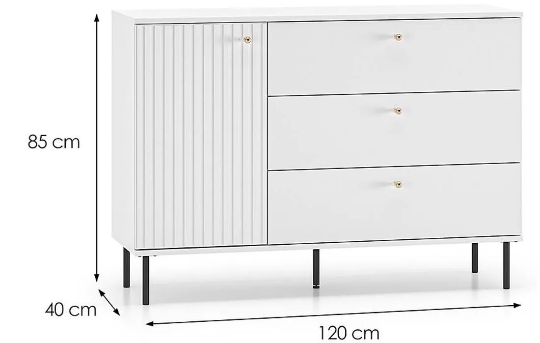 Tala 04 komoda 120x40x85 bela