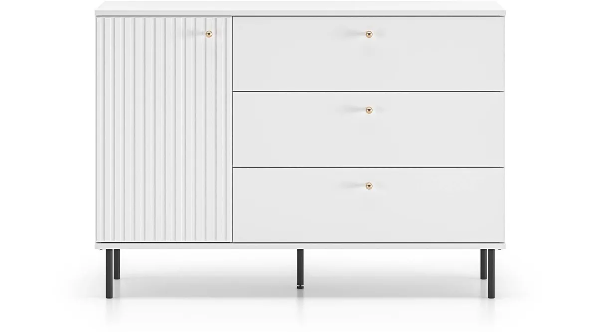 Tala komoda 120x40x85 cm bela