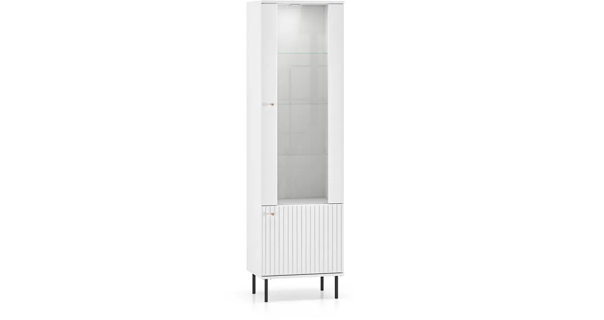 Tala uska vitrina 55x40x190 cm bela