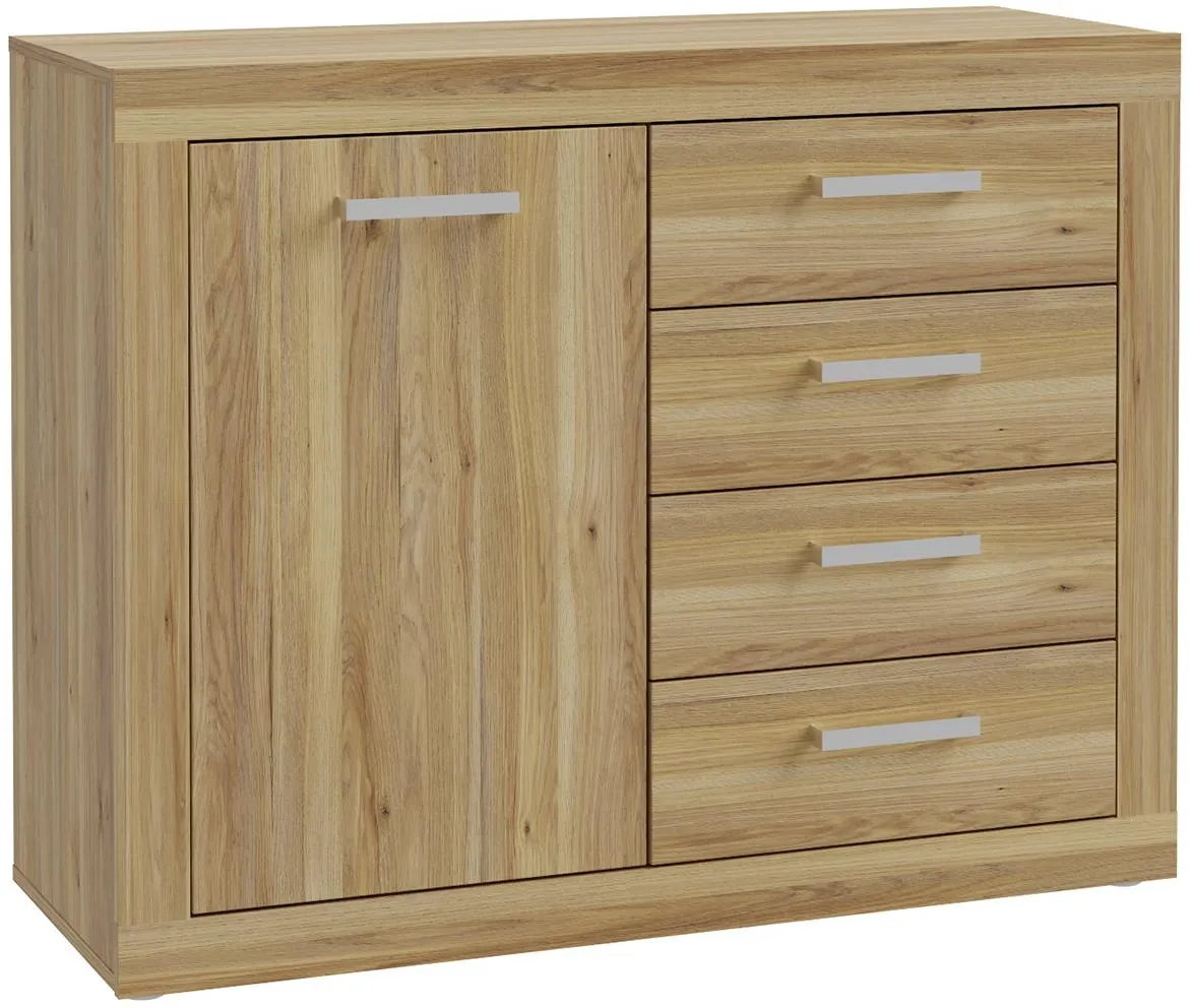 Talino 1d4s komoda 1vrata+4fioke 108x41x85,5 hrast mauvella Tbbk221l-D108