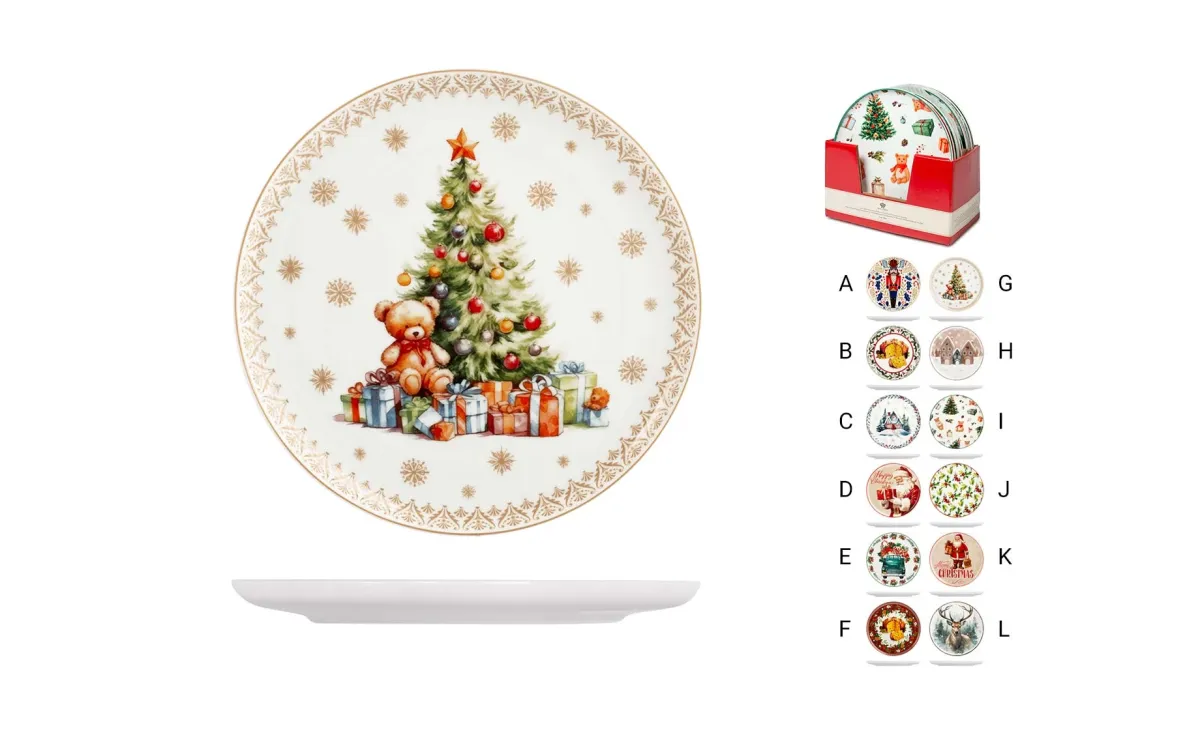 Tanjir za kolače Xmas Tree 27cm sort12