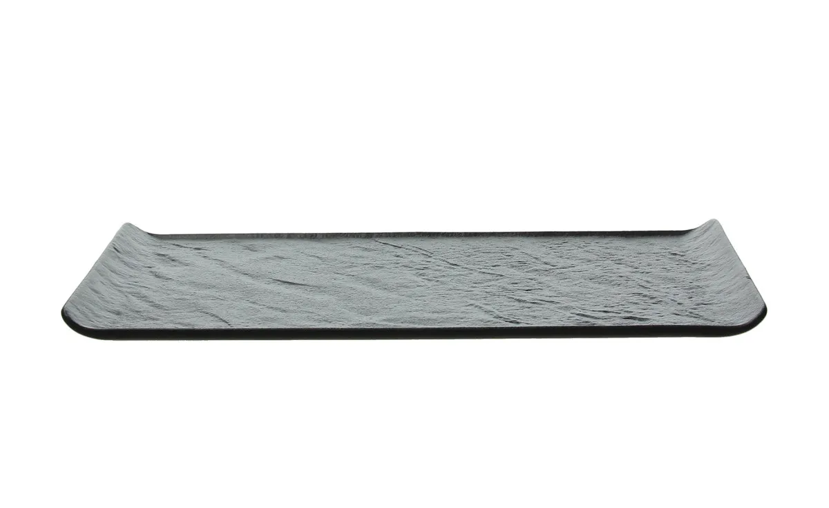 Tanjir za serviranje Vulcania 33,5x20,5cm crni