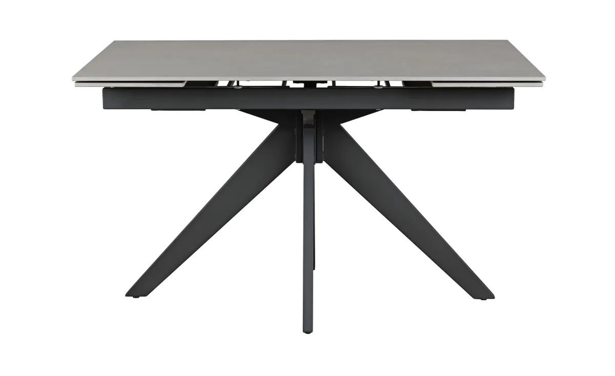 Taranto sto produživi 130(190)x80x76 cm sivo/crna keramika