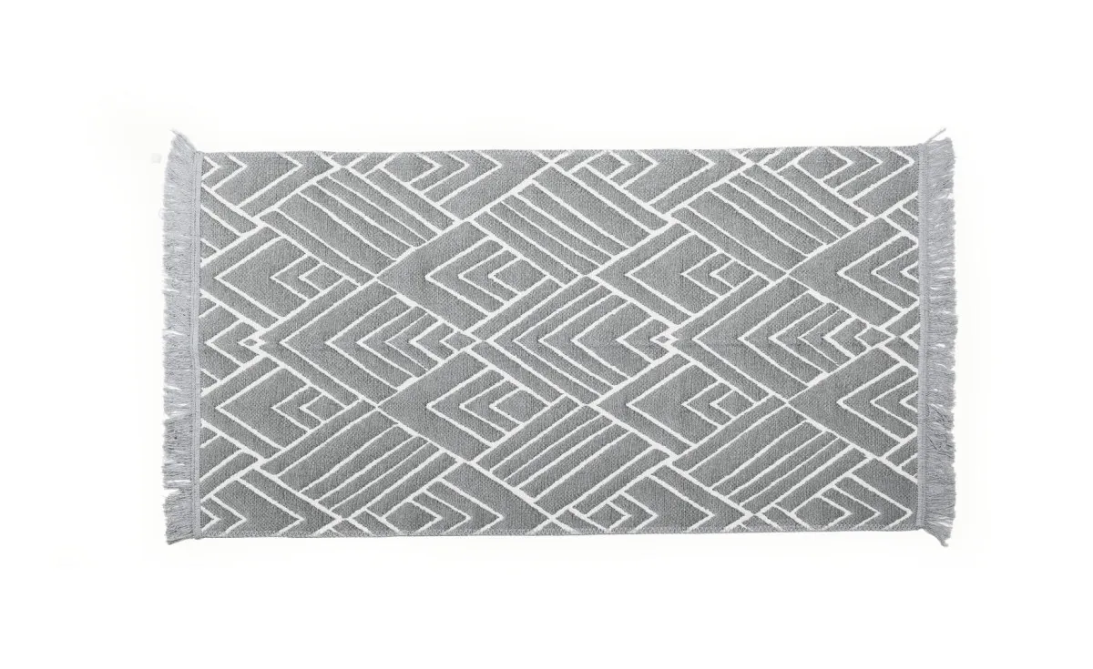 Tepih Boho Kilim 80x140cm sivi