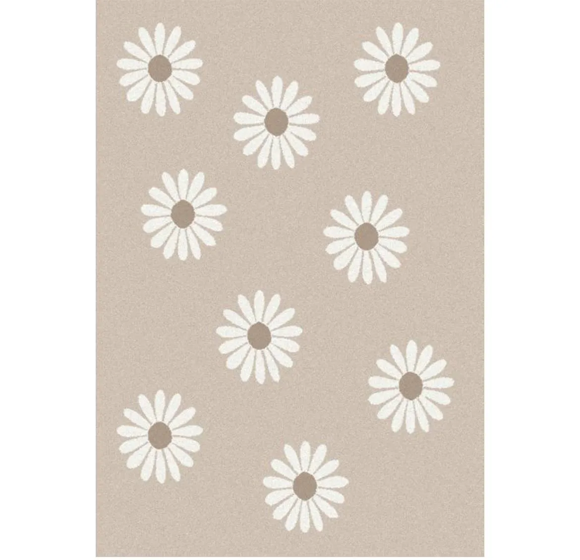 Tepih Lida Stokroty 80 x 150 cm bež