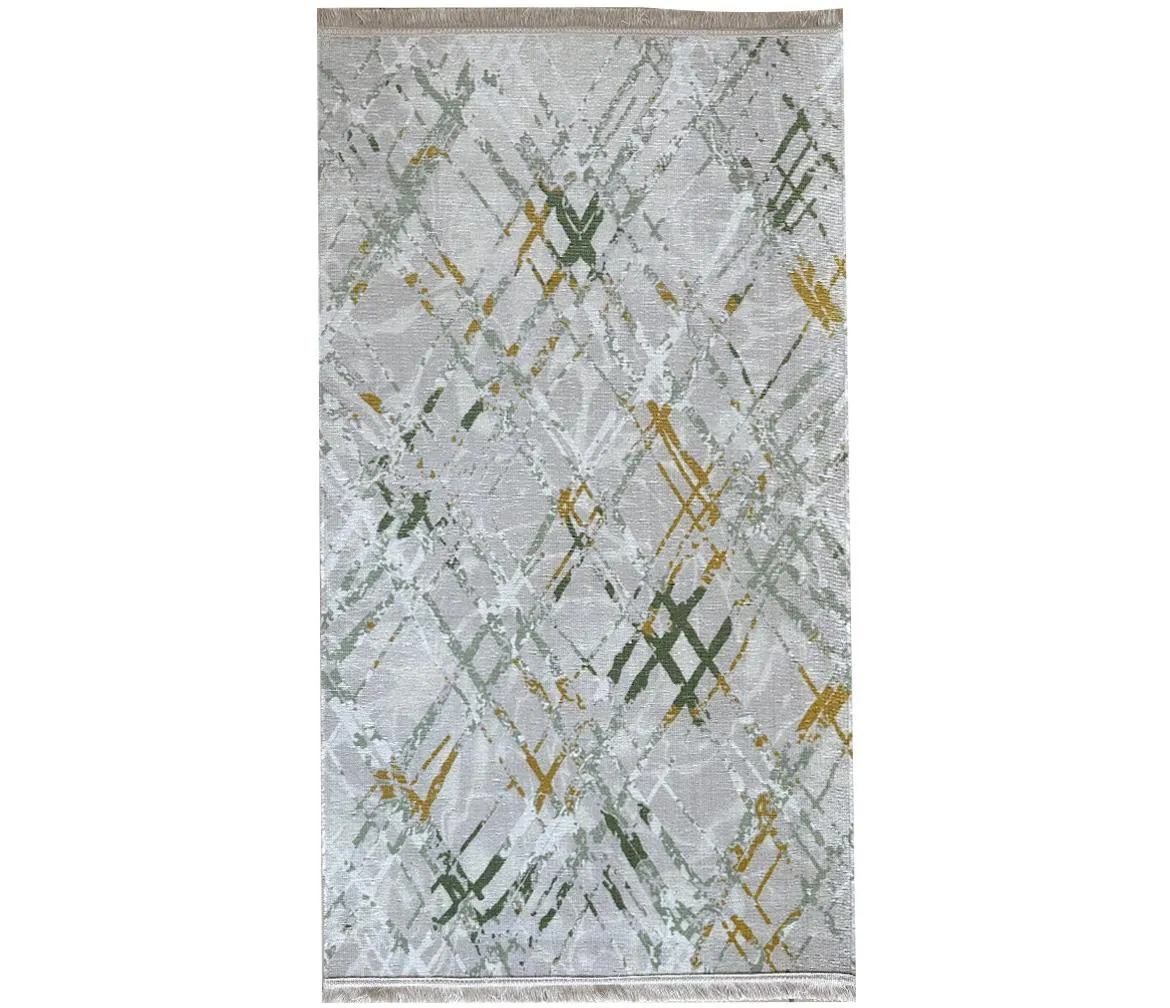 Tepih Print Pera Miso Cleo 80 x 300 cm sivi