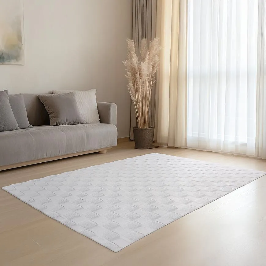 Tepih Rabbit Fur Soul 80x150cm srebrni