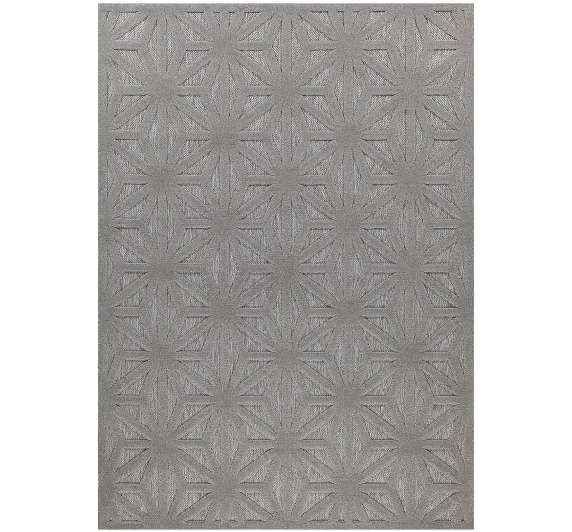 Tepih Santorini Lileas 133 x 190 sivi