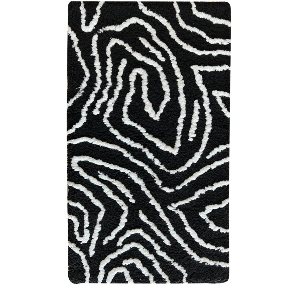 Tepih Shaggy BlackCurves 0,8 / 1,5 PSR-13557 crni
