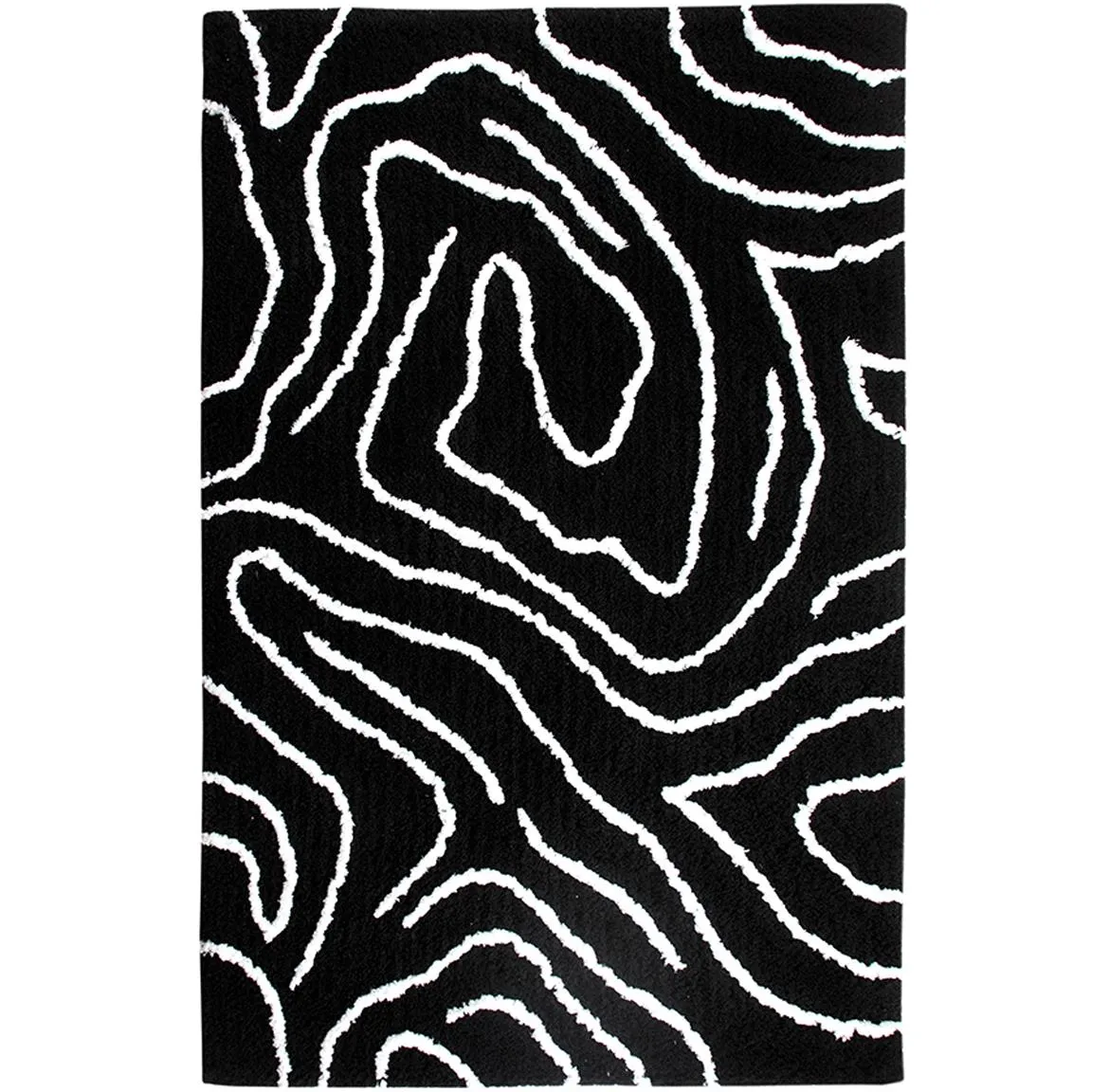 Tepih Shaggy BlackCurves 1.4 / 1.9 PSR-13557 crni
