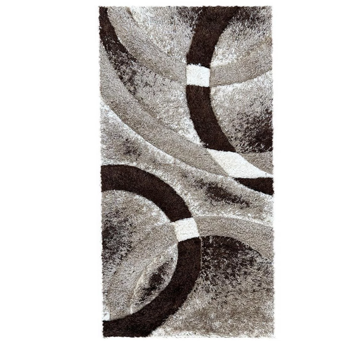 Tepih Shaggy Dominica Alex 80x150cm braon