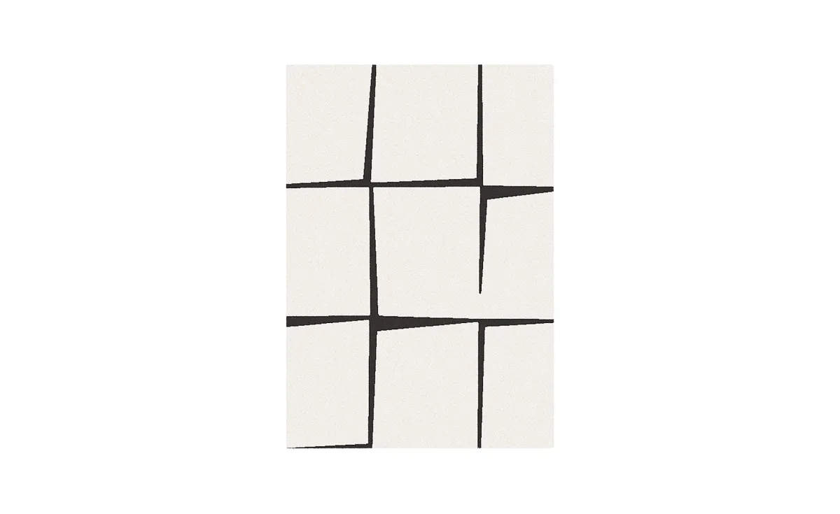 Tepih Shuffle Cube 200x300cm beli