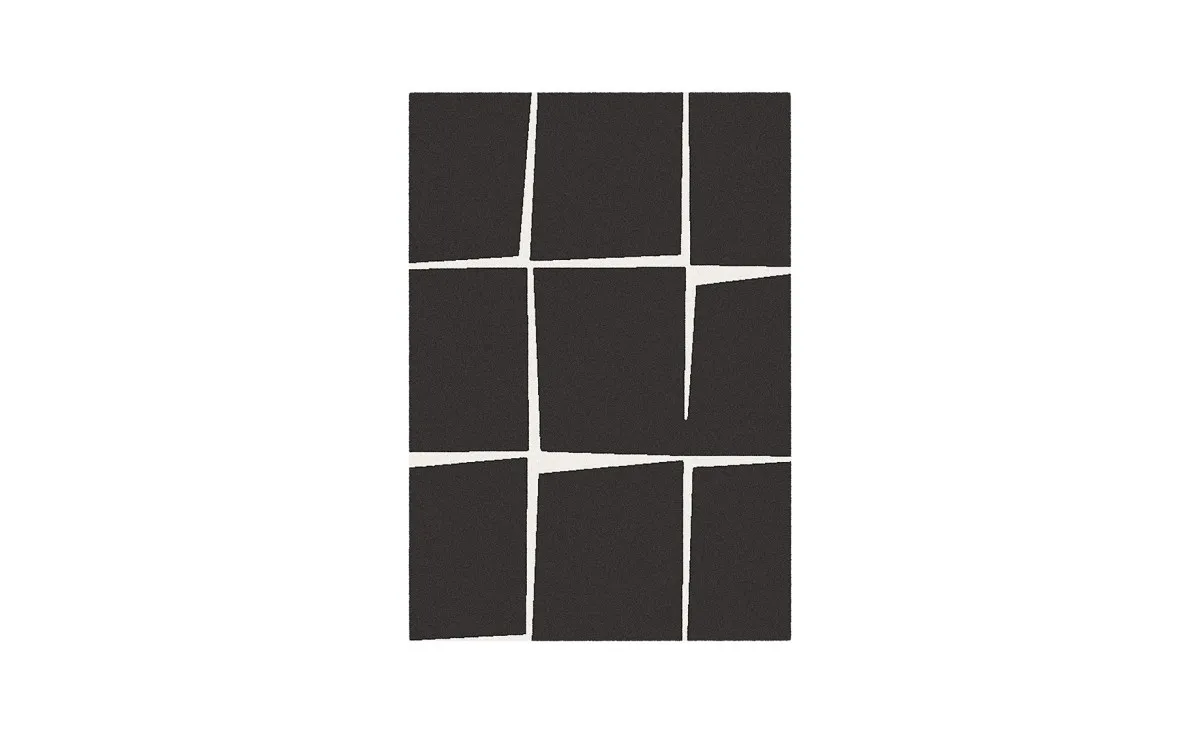 Tepih Shuffle Cube 200x300cm crni