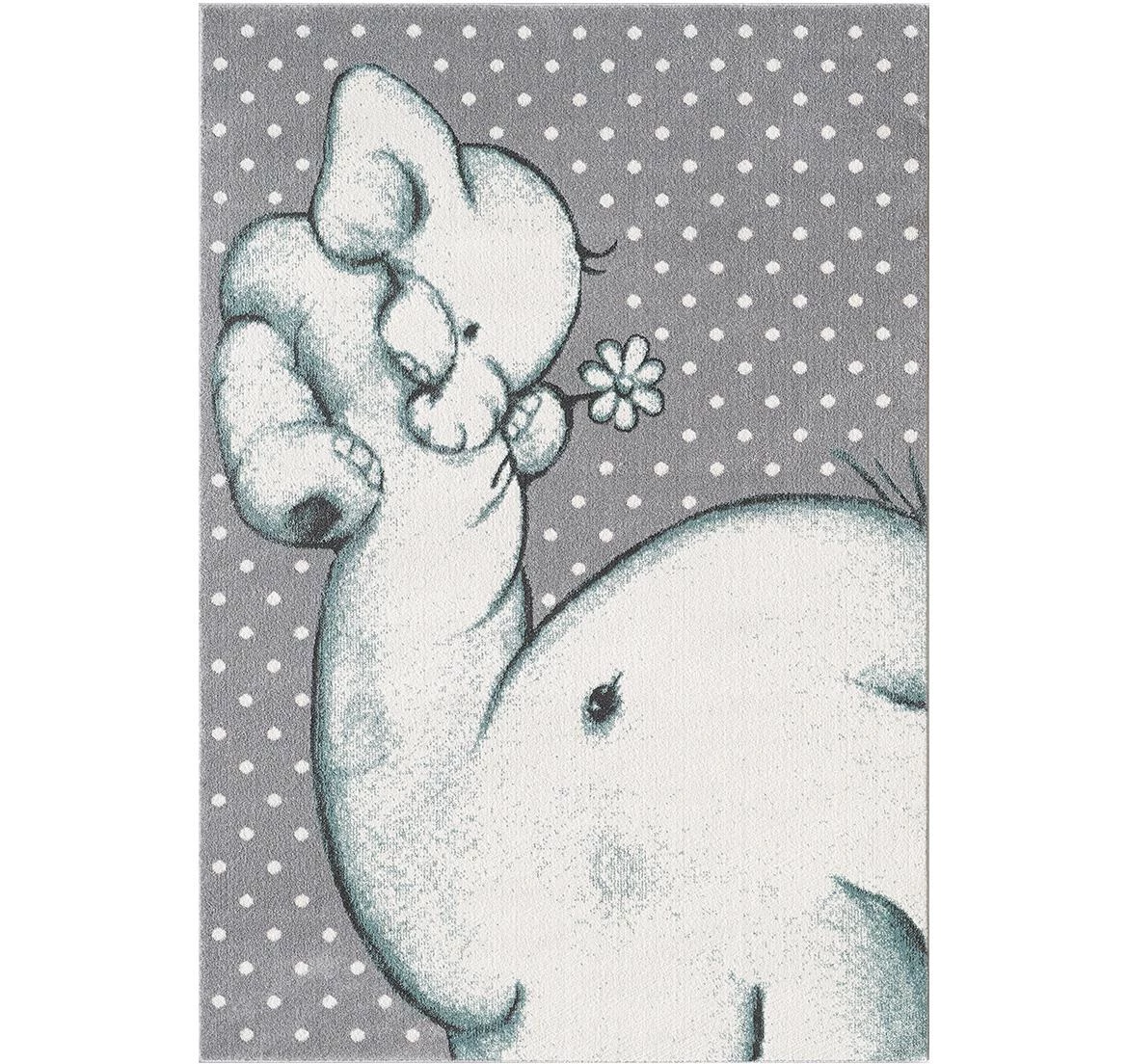 Tepih Soft Kids Elephanty 80 x 150 cm plavi