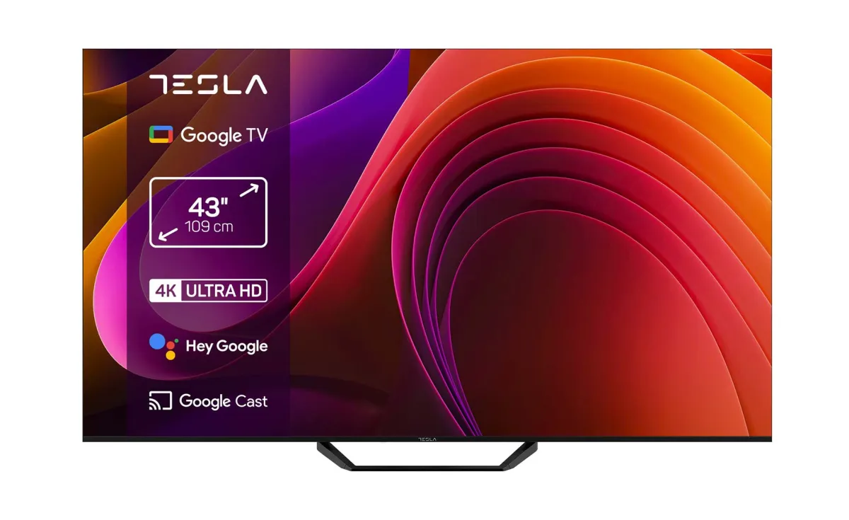 Tesla 43E655BUS (43"/108cm) 4K UHD D-LED Google Smart TV