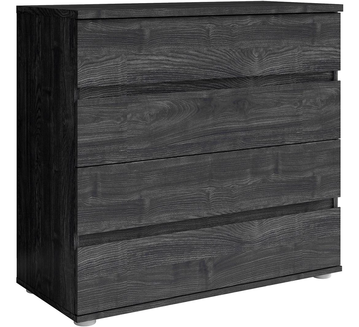 Togo komoda 4 fioke 91x42x85 cm tamno siva