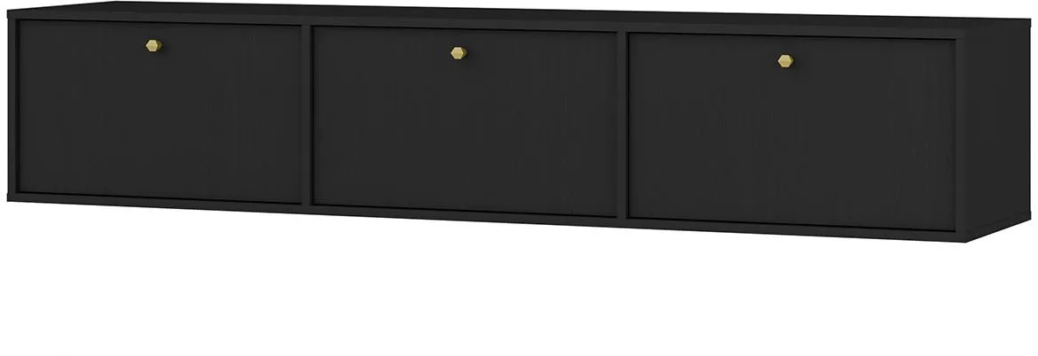 Tokyo 4 3K TV komoda 3vrata 180x40,8x35 crna 303