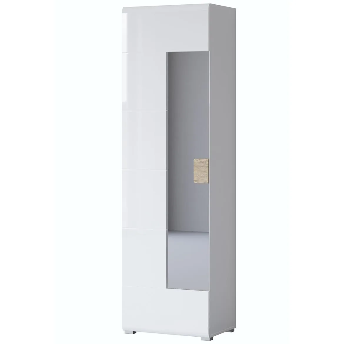 Toledo 1d ormar 1vrata 61x37x204 natur san remo/bela visoki sjaj
