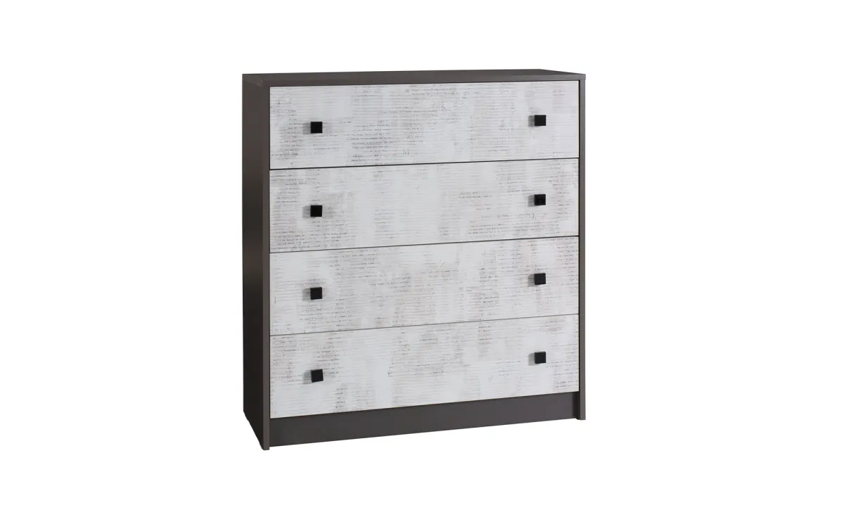 Tommy komoda 4 fioke 90x37x97 cm