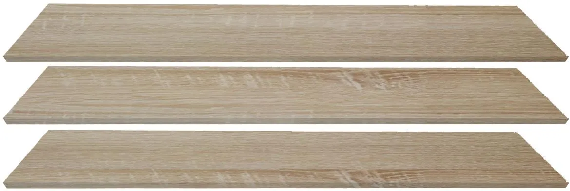 Top 250 police za ormar 3 kom 121,8x49,2x1,6 natur (sonoma hrast)