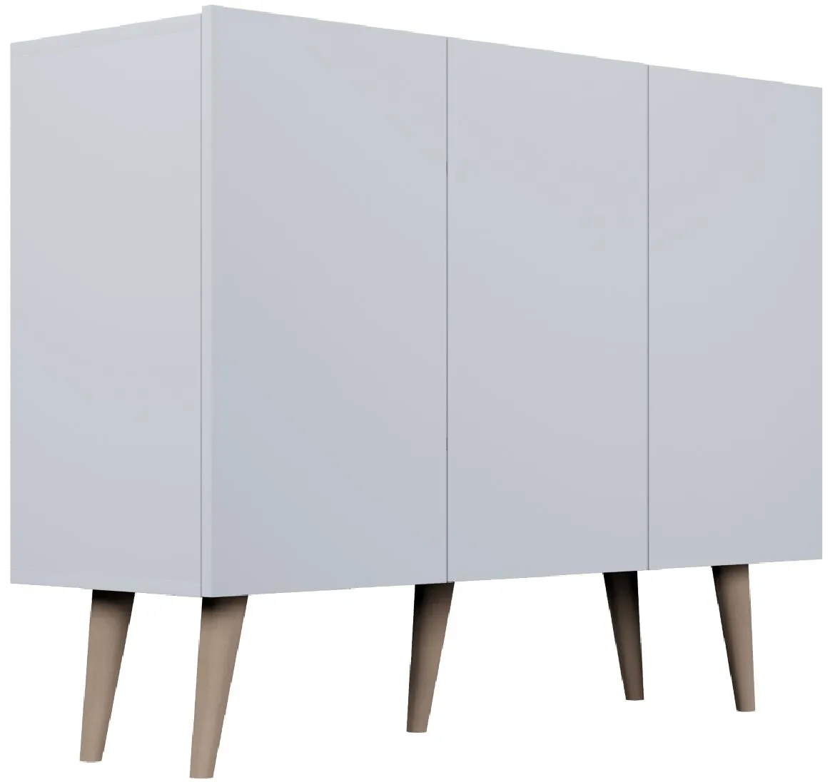 Toronto komoda 3 vrata 120x39,9x95,5 cm bela