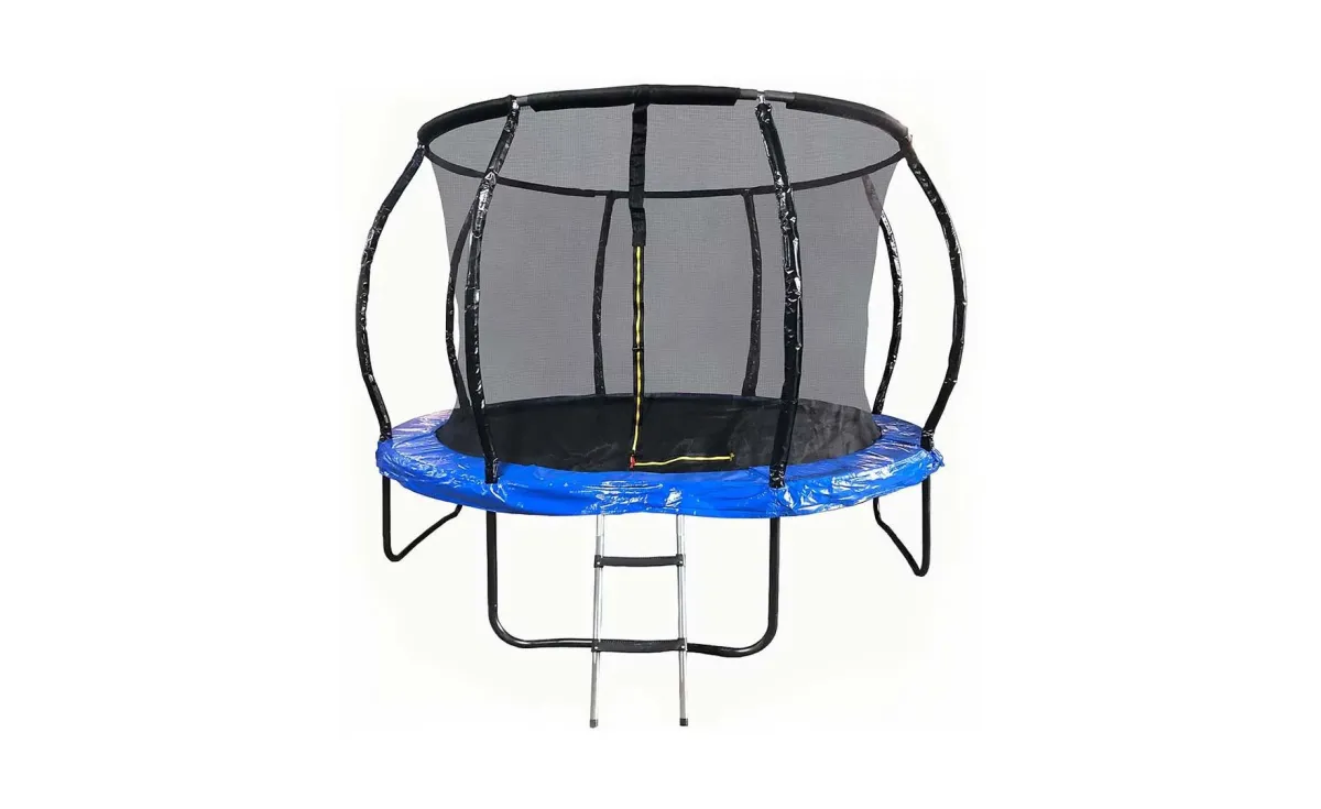 Trampolin s ljestvama Premium 366x250cm plavi