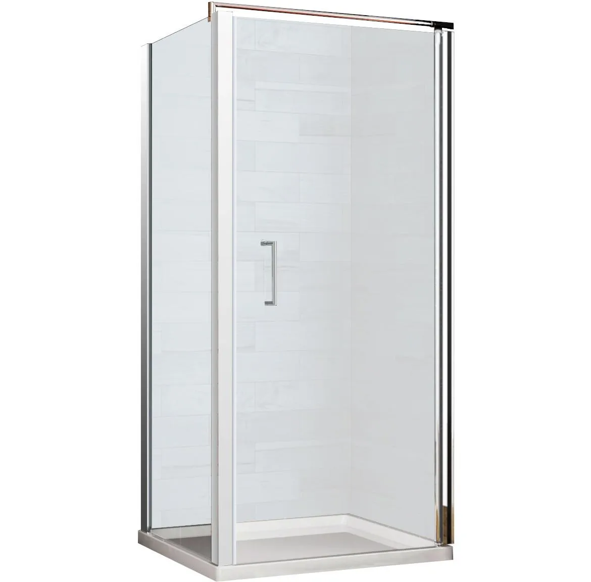 Tuš kabina Atena 90x90x190 hrom/providno