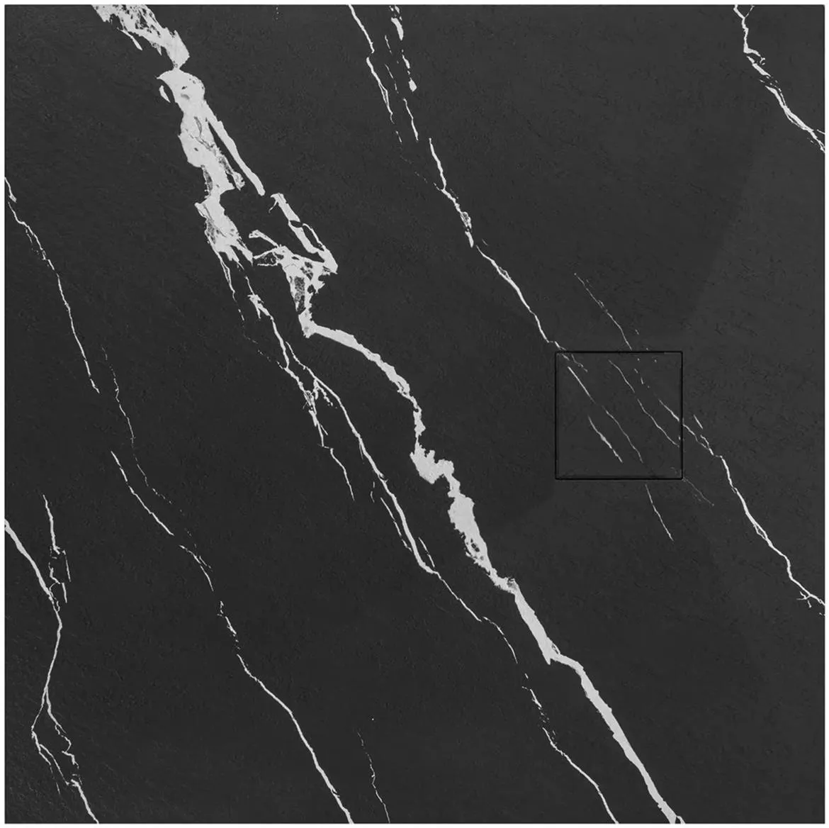 Tuš kada Magnum Carrara Black 90x90x2,5 Rea K7008