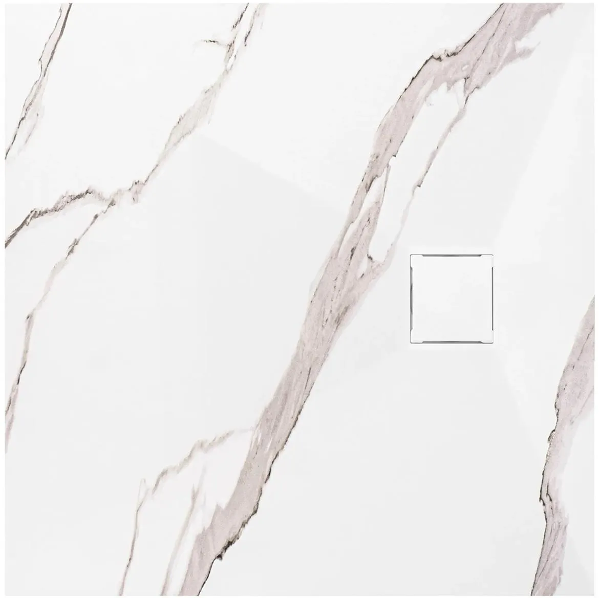 Tuš kada Magnum Carrara White 90x90x2,5 Rea K7005
