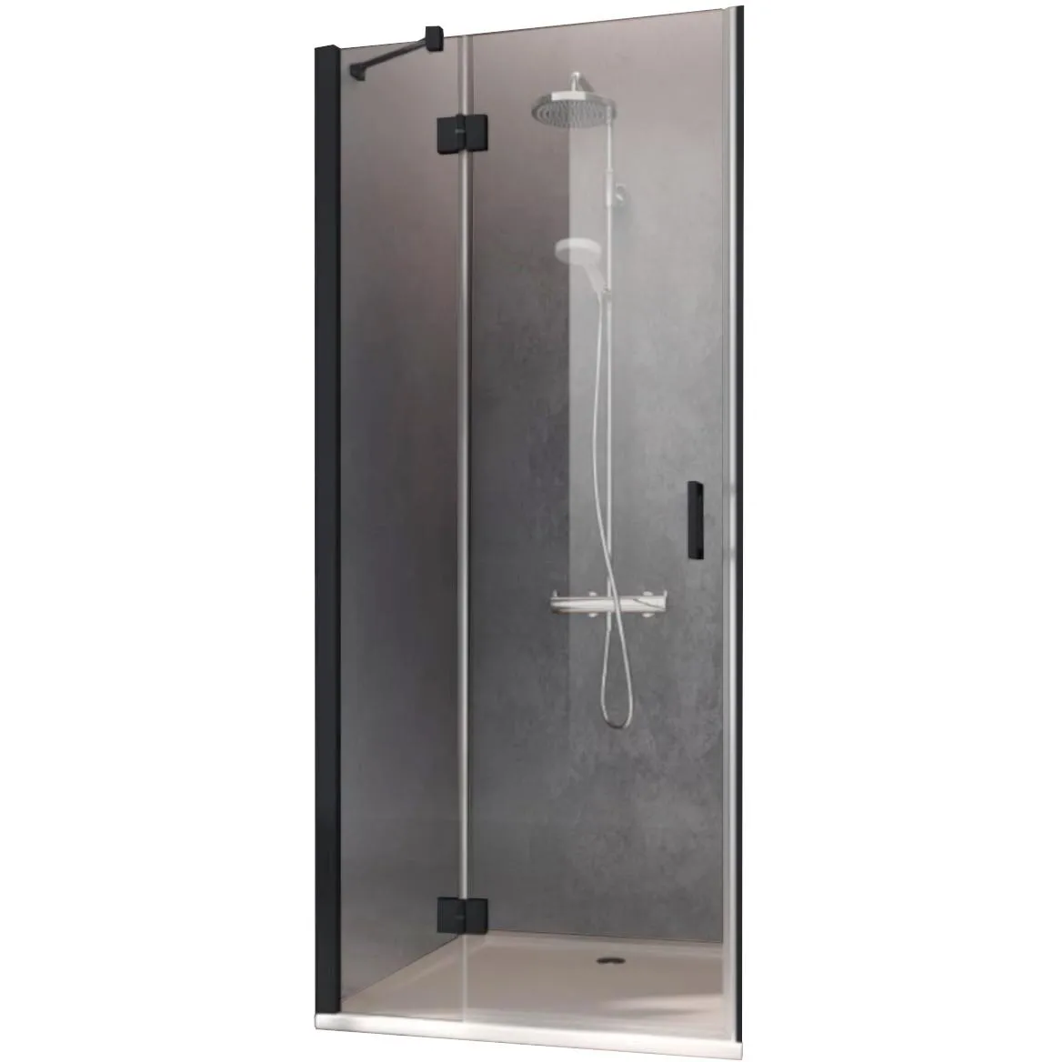 Tuš vrata  Axis SFL 12020 3PK crna soft