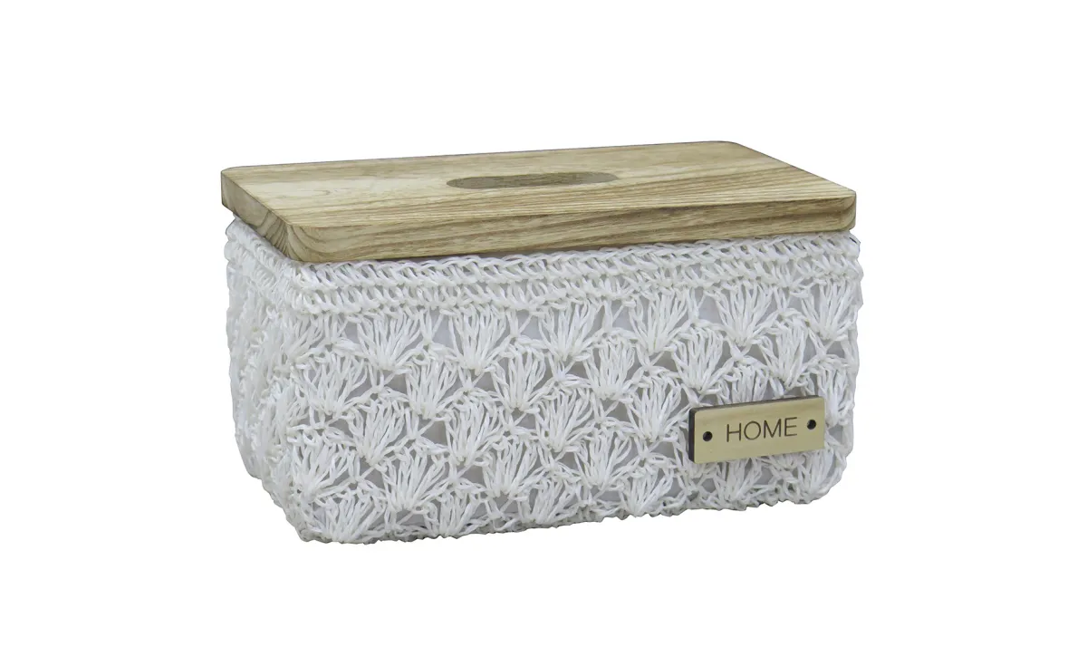 Ukrasna korpa Diana 26x16x13,5cm bela