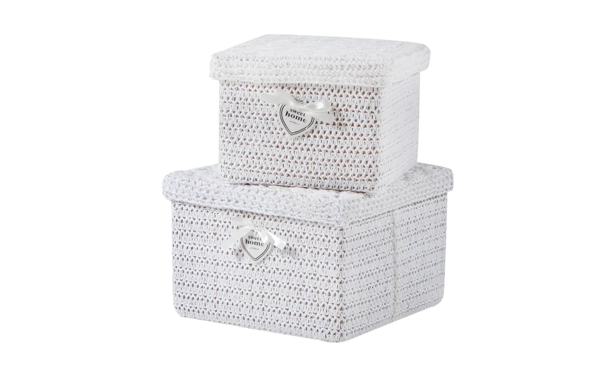 Ukrasna korpa Elisa bela  32x21x32cm