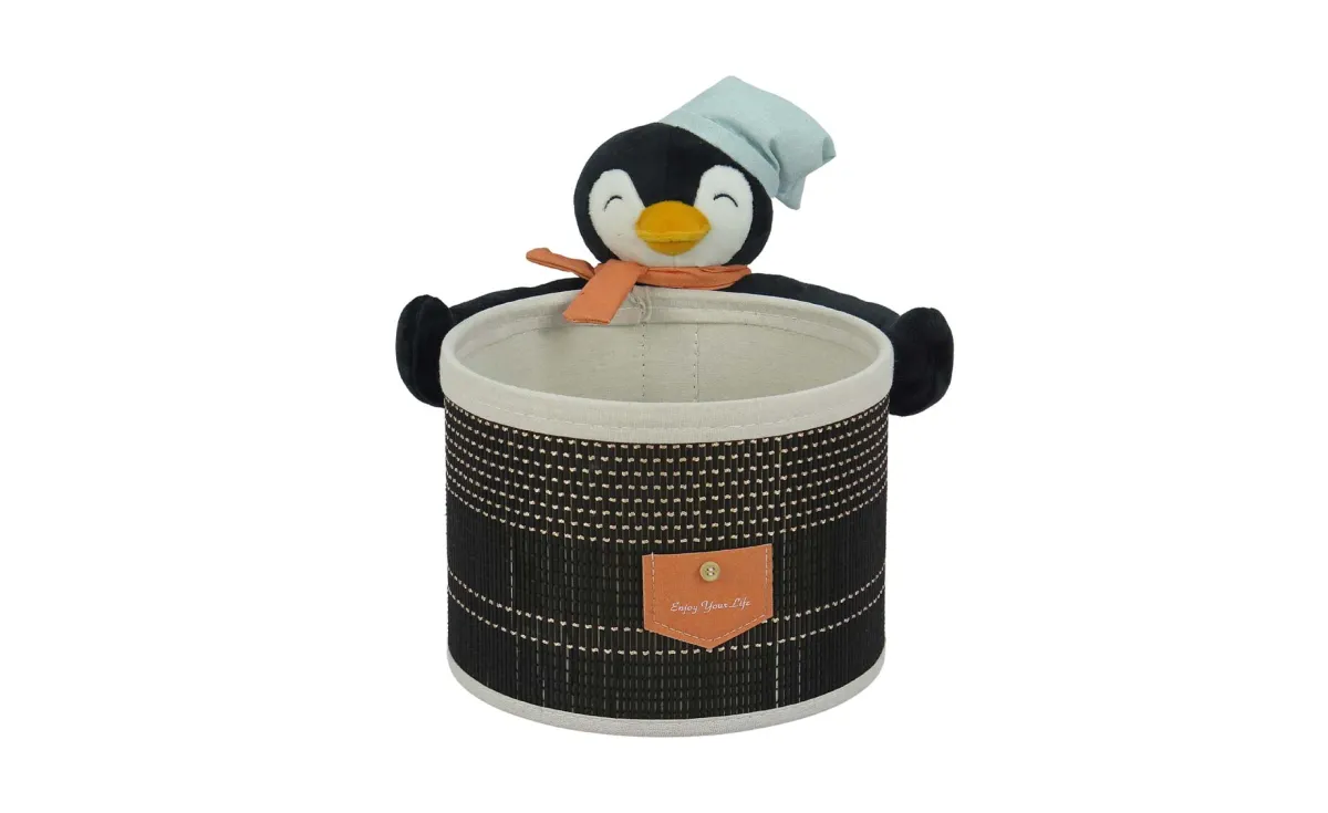 Ukrasna korpa Pingu 28x28x20cm crna