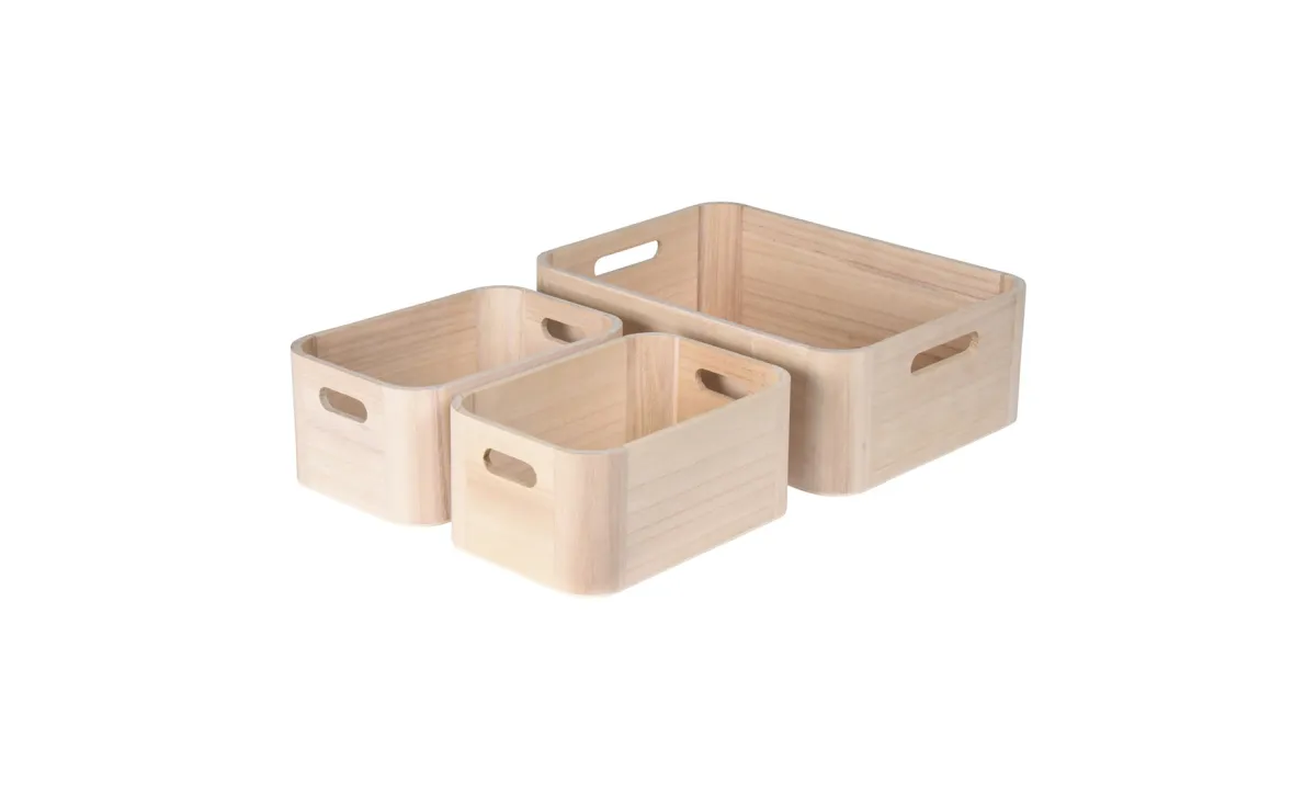 Ukrasna korpa Thalia set 3kom 2 dimenzije natur