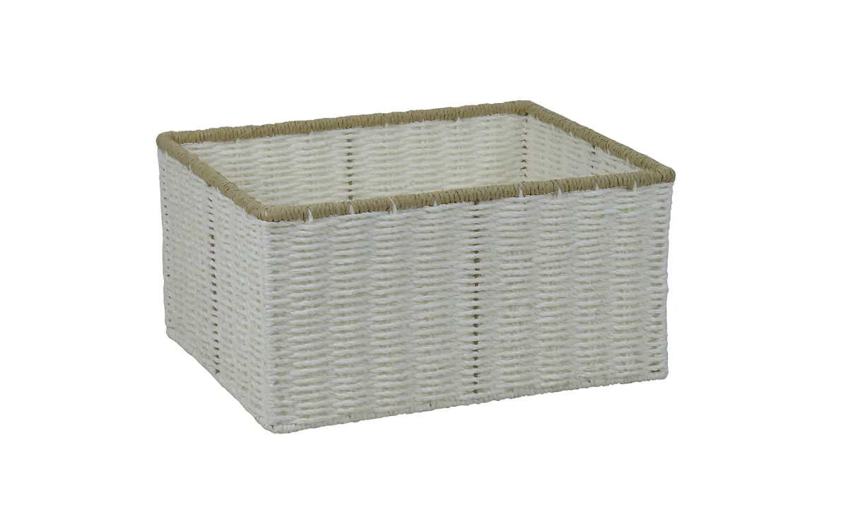 Ukrasna korpa Tina 40x30x20cm bela