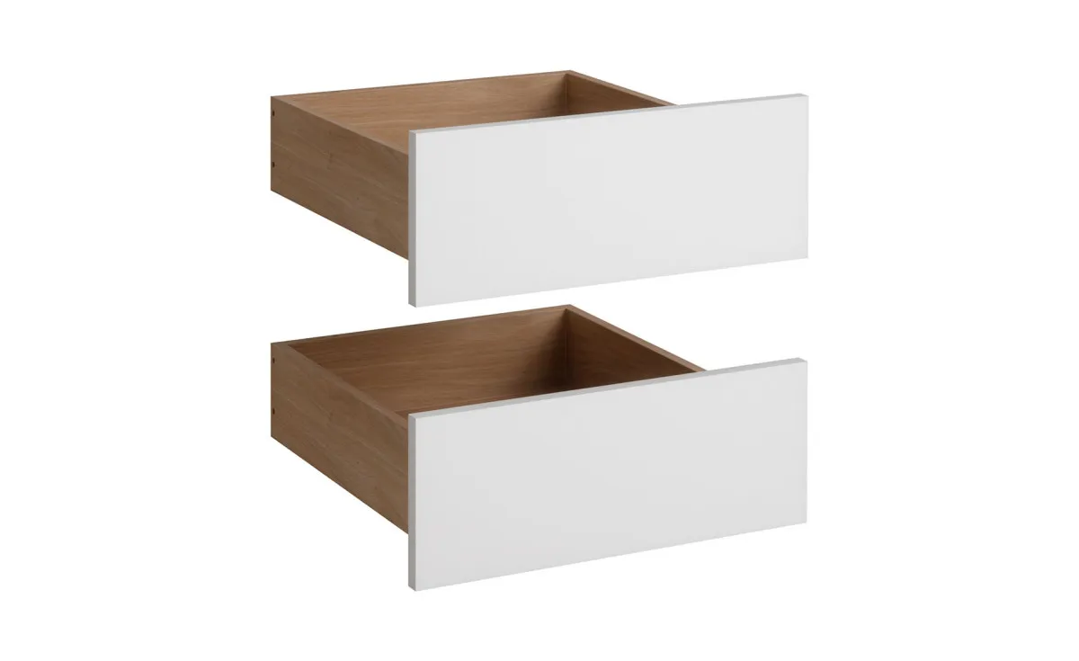 Ultra set 2/1 spoljašnjih fioka 45x40x19 cm hrast/beli