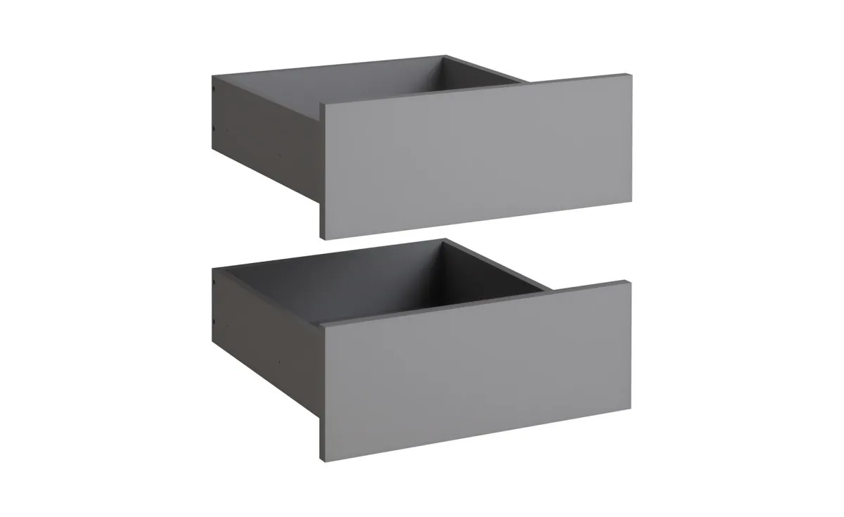 Ultra set 2/1 spoljašnjih fioka 45x40x19 cm sivo/sivi