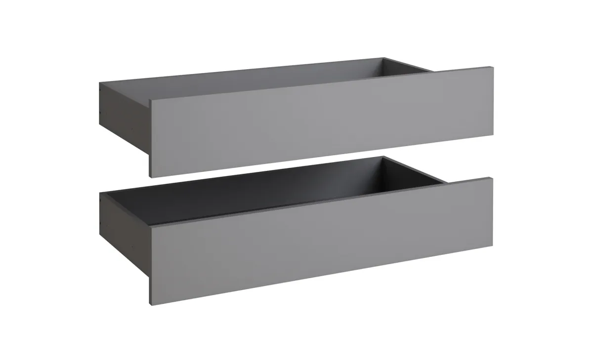 Ultra set 2/1 spoljašnjih fioka 91x45x19 cm sivo/siva
