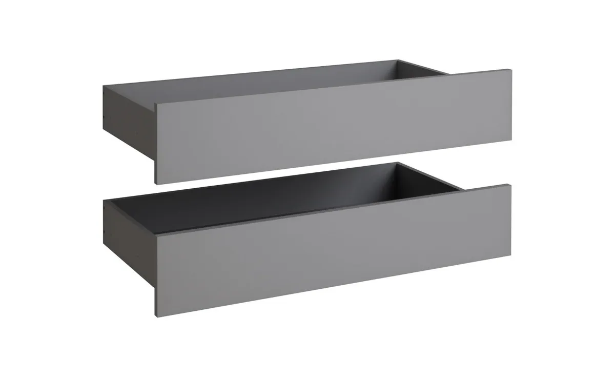 Ultra set 2/1 spoljašnjih fioka 91x45x19 cm sivo/siva