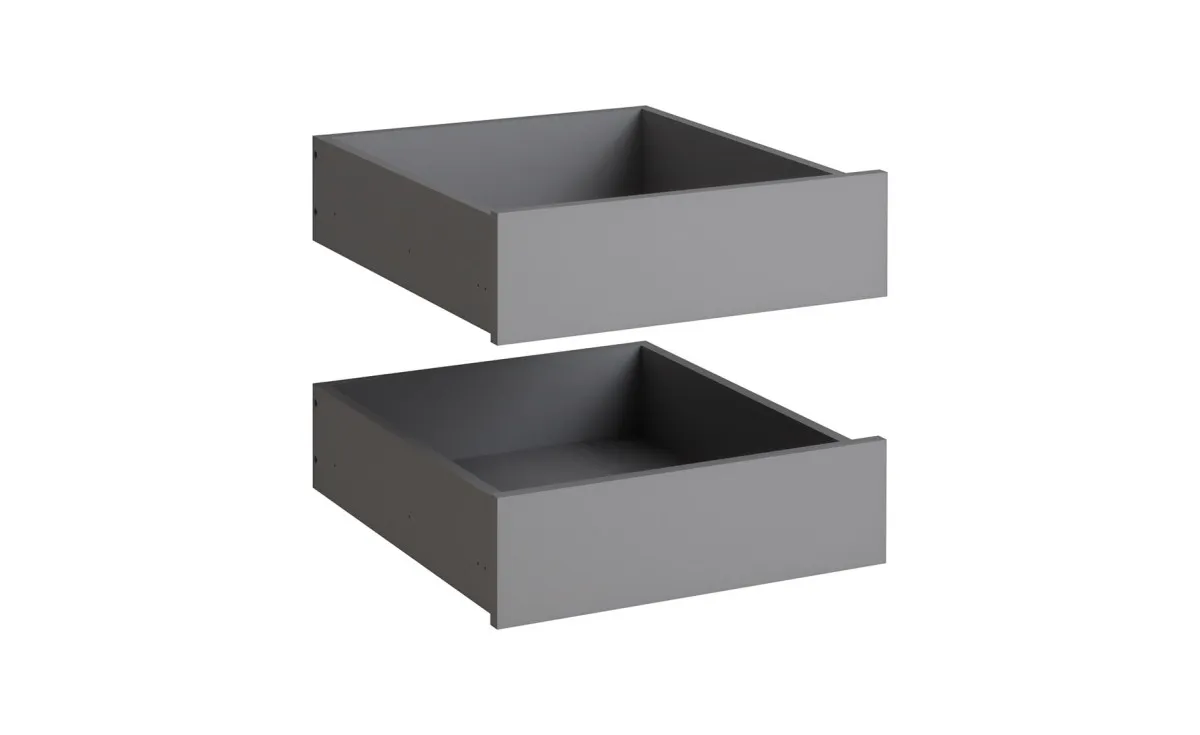 Ultra set 2/1 unutarnjih fioka 45x40x12 cm sivi