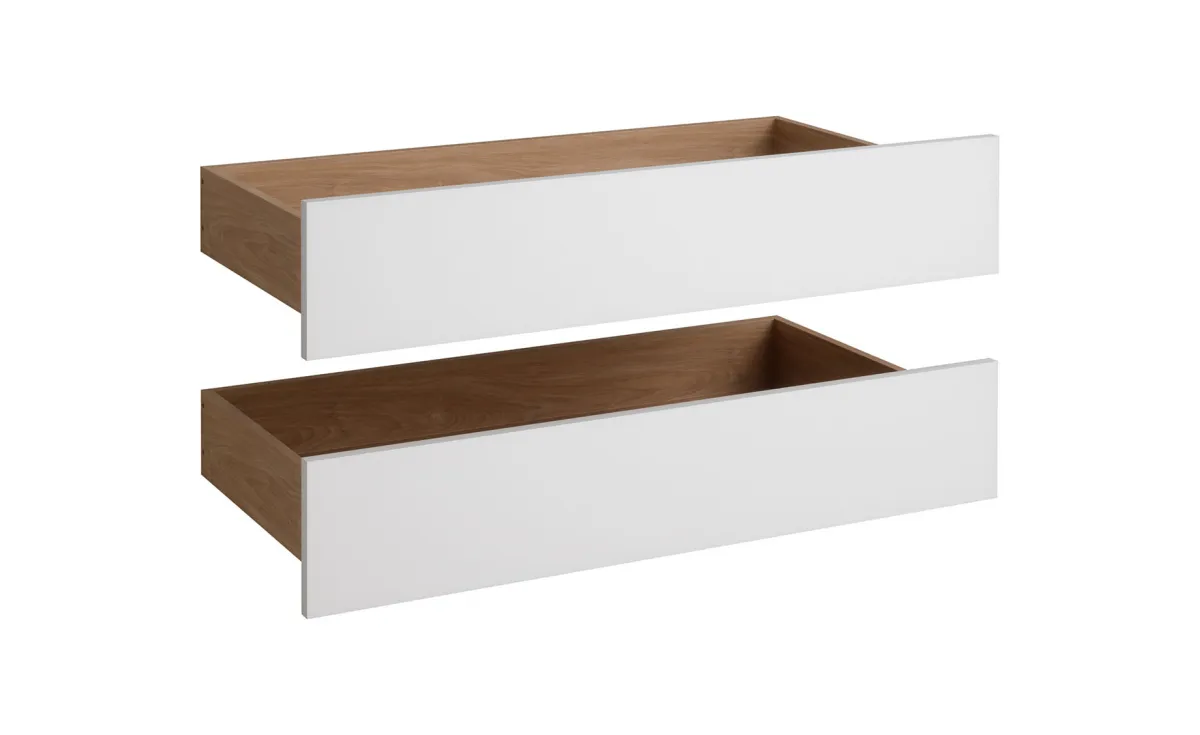 Ultra set 2/1 vanjskih fioka 91x45x19 cm hrast/bela