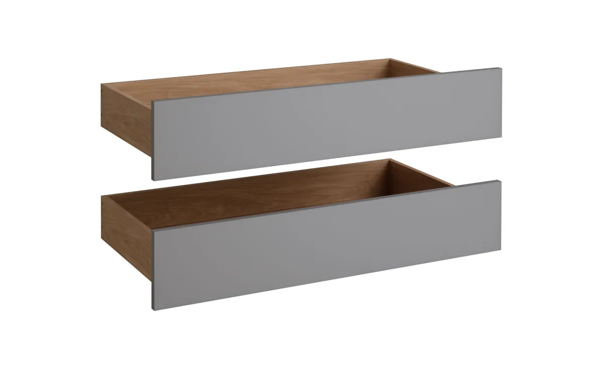 Ultra set 2/1 vanjskih fioka 91x45x19 cm hrast/siva