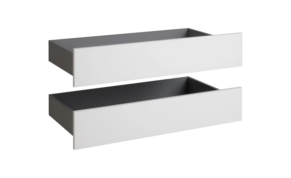 Ultra set 2/1 vanjskih fioka 91x45x19 cm sivo/bela