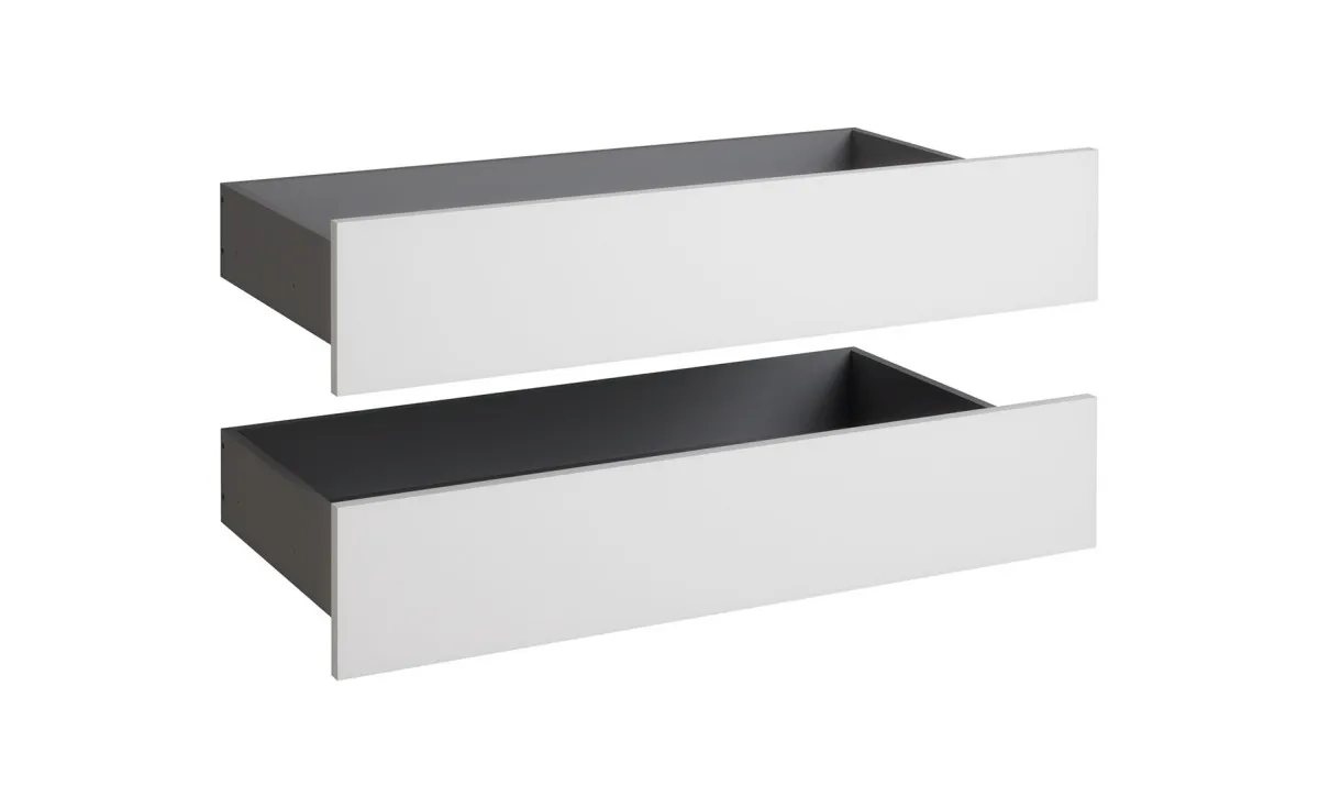Ultra set 2/1 vanjskih fioka 91x45x19 cm sivo/bela
