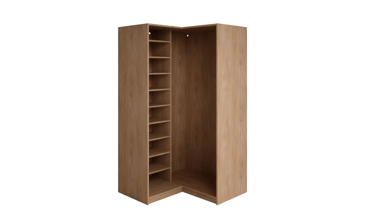 Ultra ugaona struktura leva 109x109x196 cm hrast