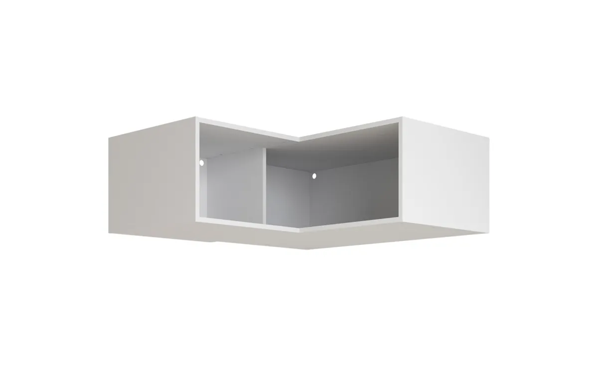 Ultra ugaona struktura nadogradnje leva 109x109x38 cm bela