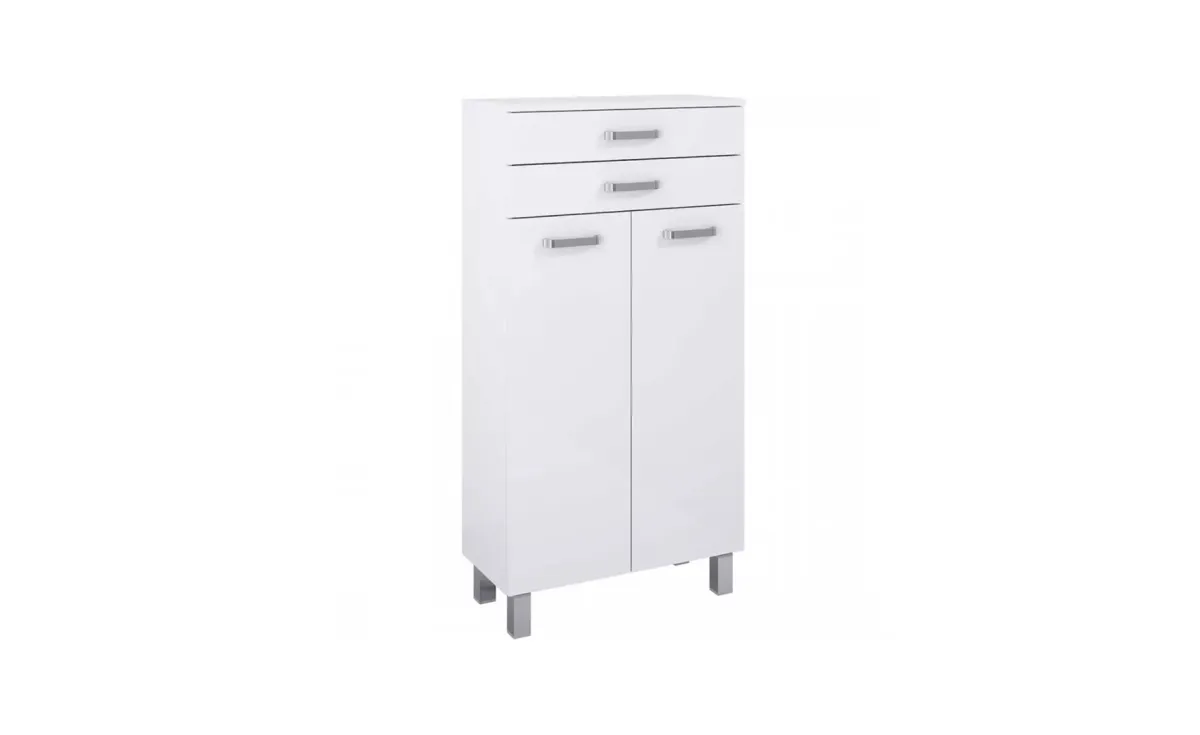 Uno kupatilski ormaric 2 vrata+2 fioke 60,1x29,6x104,6 cm beli