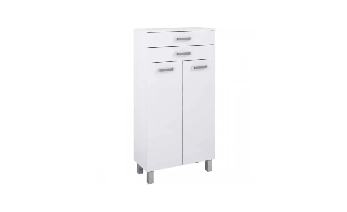 Uno kupatilski ormaric 2 vrata+2 fioke 60,1x29,6x104,6 cm beli